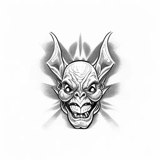 magic goblin  tattoo design idea