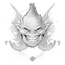 magic goblin  tattoo design idea