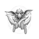 magic goblin  tattoo design idea