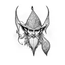 magic elf body  tattoo design idea