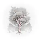 Tree music drum tattoo design idea