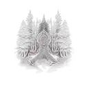 Tree music drum tattoo design idea