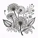 Dandelion tattoo design idea