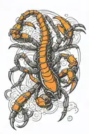 scorpion drone flying tattoo design idea