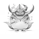 gengar tattoo design idea