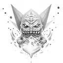 gengar tattoo design idea