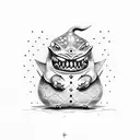 gengar tattoo design idea