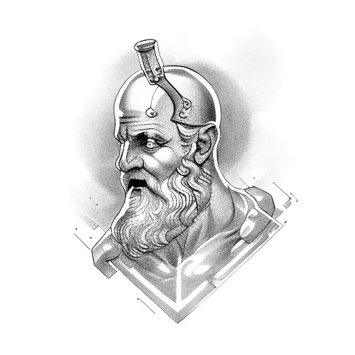 tattoo of Hephaestus the greek god tattoo design idea