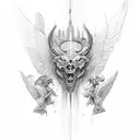 future Saint Michael tattoo design idea