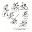 triathlon tattoo design idea