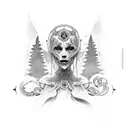 number 7 tattoo design idea