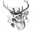 deer tattoo design idea