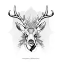 deer tattoo design idea