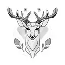 deer tattoo design idea