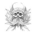 Icarus fall tattoo design idea