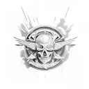 Icarus fall tattoo design idea