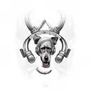 loyal,soldier,hunter,worker,loving,caring,outlaw  tattoo design idea