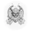 loyal,soldier,hunter,worker,loving,caring,outlaw  tattoo design idea