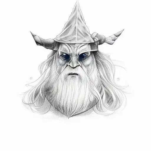 Dumbledores wand tattoo design idea