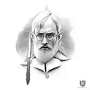 Dumbledores wand tattoo design idea