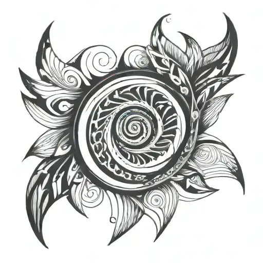 spiral witg the phrase it's not a loop it's a spiral tattoo design idea