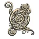 spiral witg the phrase it's not a loop it's a spiral tattoo design idea