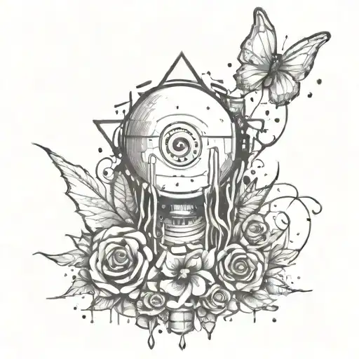 unique grunge inspired tattoo tattoo design idea