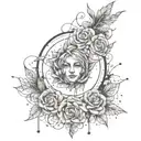 unique grunge inspired tattoo tattoo design idea