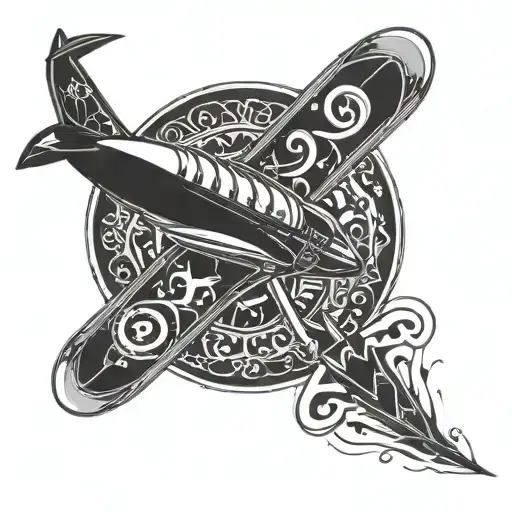 Lucky jet tattoo design idea