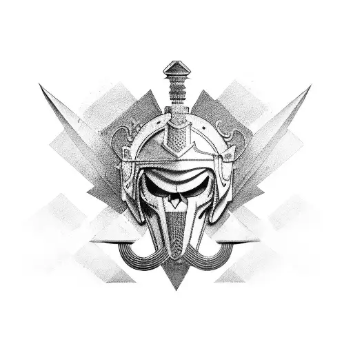 trojan tattoo design idea