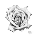 trojan roses tattoo design idea