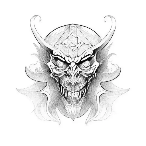 Chaos Jester tattoo design idea