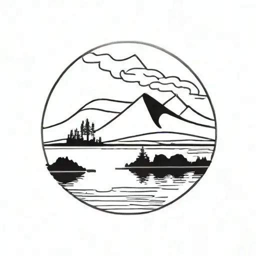 Lake District tattoo design idea