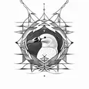 albatross tattoo design idea