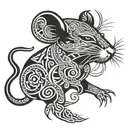 rat tattoo design idea