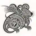 rat tattoo design idea