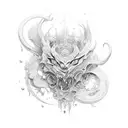 order and chaos  tattoo design idea