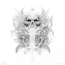 order and chaos  tattoo design idea