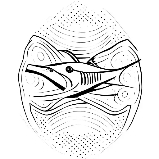 trout tattoo design idea