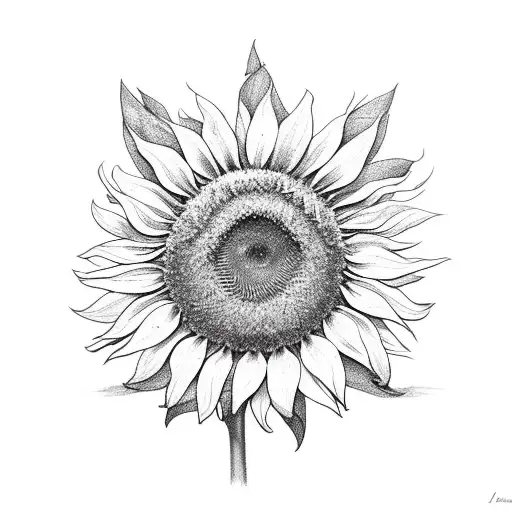 Sunflower Tattoo Rose Dragonfly Graphics Black Sketch Peony Daisy Flower  Tattoo  eBay