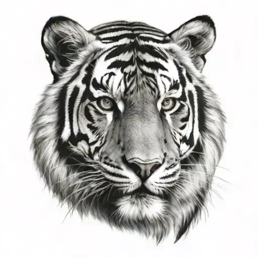 Bengal tiger tattoo design idea
