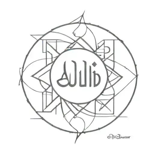 Allah God tattoo design idea