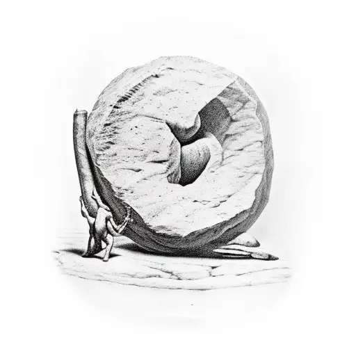 Sisyphus talk to camus tattoo design idea