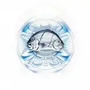 Grateful dead logo, fish, brain tattoo design idea