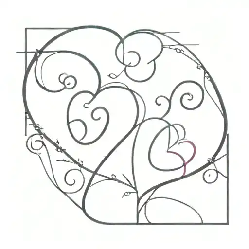 heart my son and daughter Everlee and mason   tattoo design idea