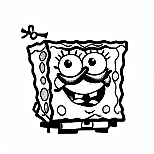 spongebob  tattoo design idea