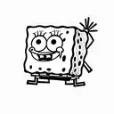 spongebob  tattoo design idea