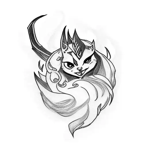 Rakan and Xayah from League of legends tattoo design idea