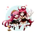 Rakan and Xayah from League of legends tattoo design idea