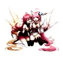 Rakan and Xayah from League of legends tattoo design idea
